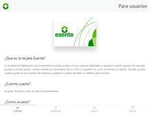 Tablet Screenshot of exente.com